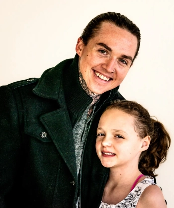 Dad Daughter Family Portrait